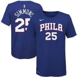 Nike Ben Simmons Philadelphia 76ers Youth Name & Number T-Shirt - Royal